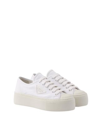  Women's Laced Fabric Sneakers
