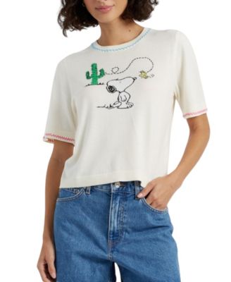 Chinti & Parker - Women's Cotton Peanuts Vacation T-Shirt Top