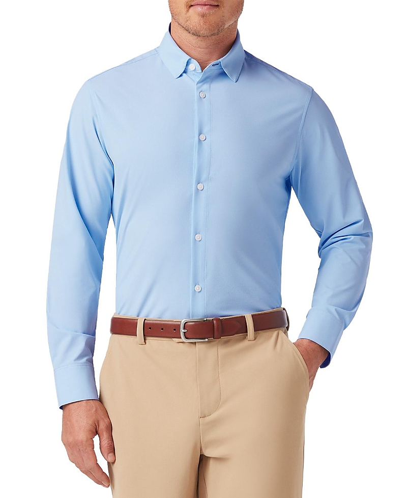 Mizzen + Main Mizzen+main Leeward Ls Dress Shirt Light Blue Straton Check In Light Blue Straton Check