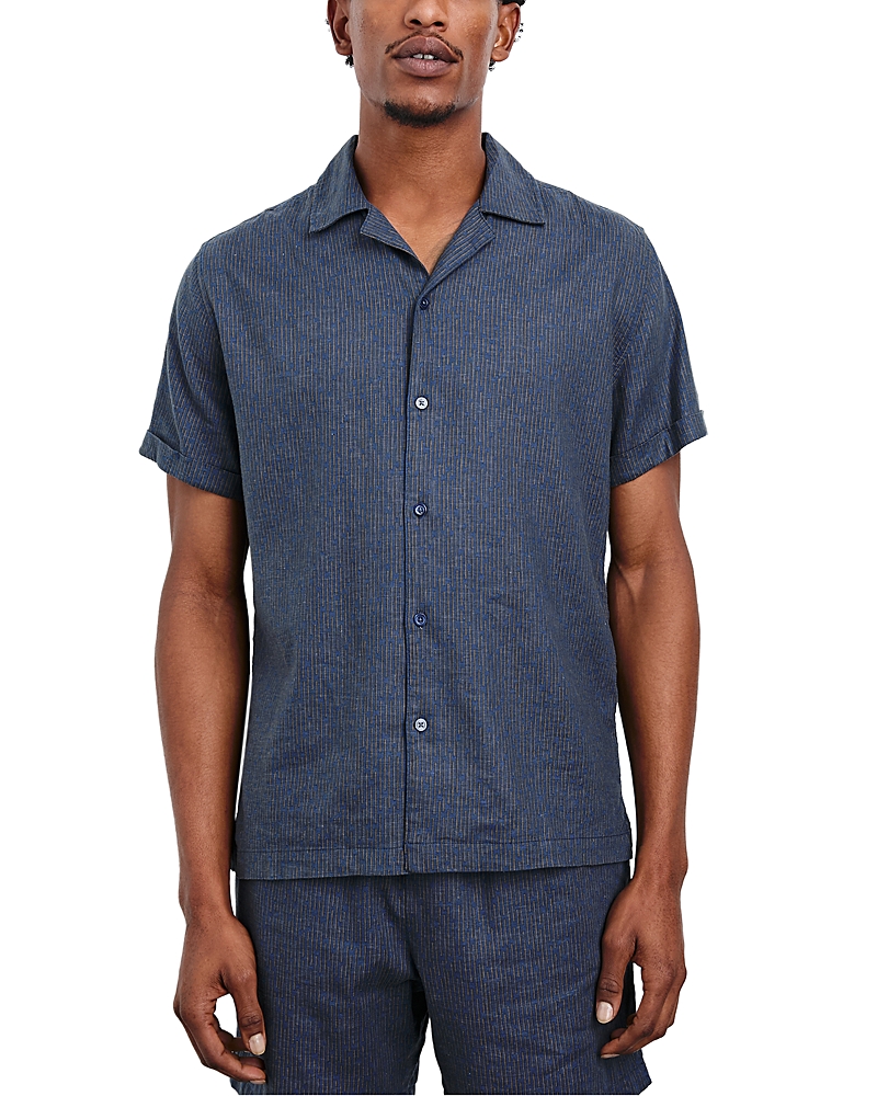 Rails Atlas Stripe Linen Blend Camp Shirt