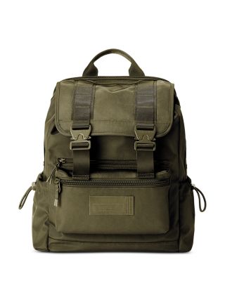 Brooklyn Flap Top Backpack, Dark Moss
