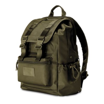 Brooklyn Flap Top Backpack, Dark Moss