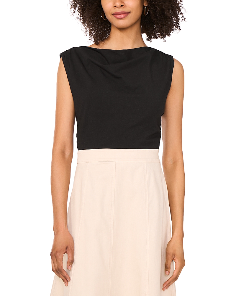 1.state Boat Neck Ruched Top