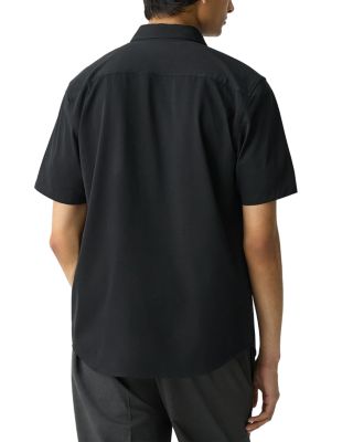 Irving Short-Sleeve Shirt in Structure Knit
