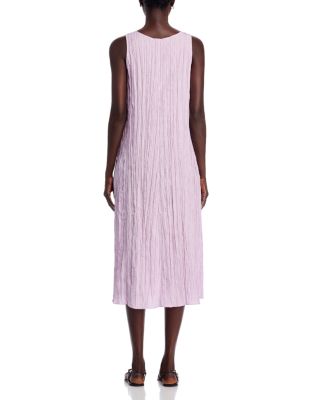 Crushed Silk Midi Dress