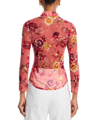Indiana Floral Fitted Long Sleeve Blouse