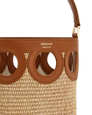 Mini Woven Bucket Bag