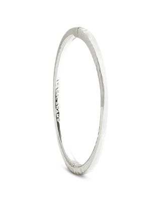 Farrier 18K Yellow Gold Plated or Sterling Silver Thin Hinged Bracelet