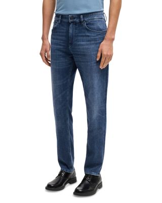 BOSS - Maine Regular Fit Jeans in Medium Blue