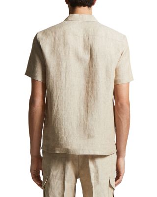 Linen Short Sleeve Camp Shirt
