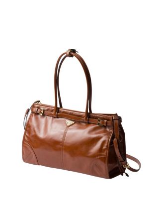 【PRADA】BONNIE LARGE LEATHER HANDBAG Black Prada Bonnie Large Leather Handbag | PRADA