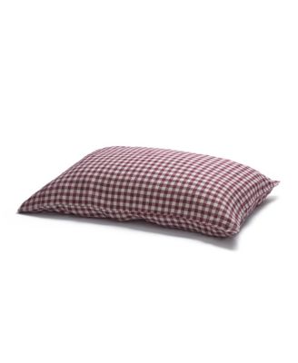 Gingham Linen Pillowcase Pair, Square