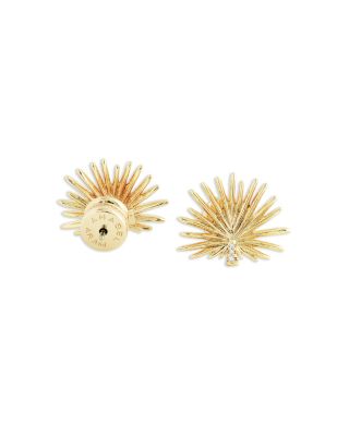 Pav&eacute; Palm Stud Earrings 