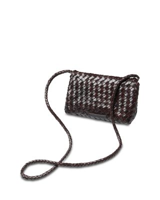 Vinnie Mini Woven Leather Crossbody
