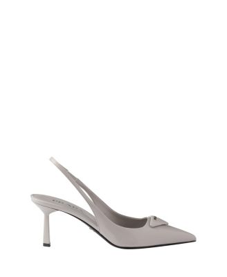  Women's Brushed Leather Slingback Pumps