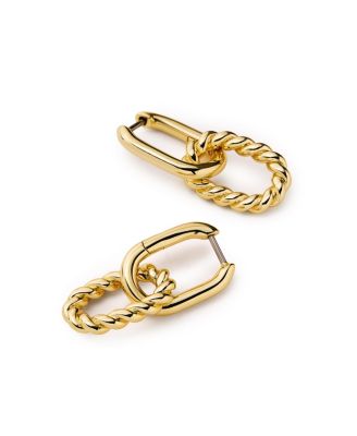 Ash Double Mini Gold Drop Earrings