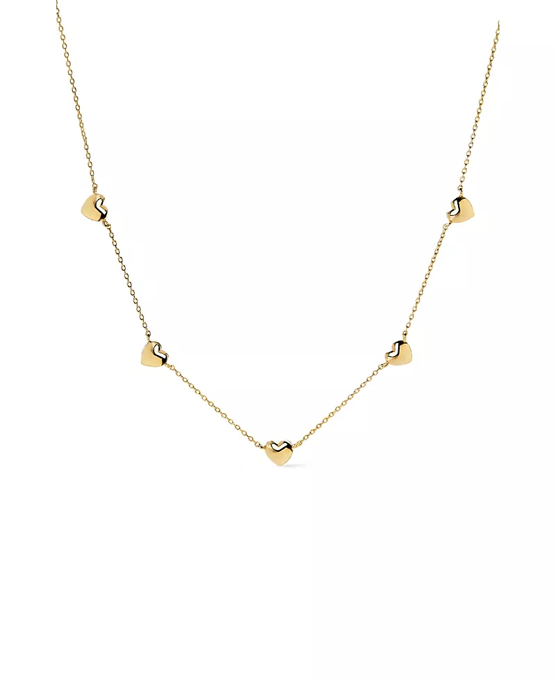 Ana Luisa Lev Mini Station Heart Necklace