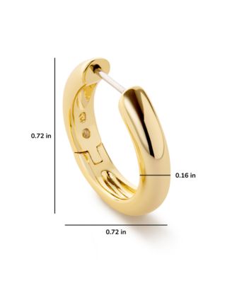 Giulia Medium Gold Hoop Earrings