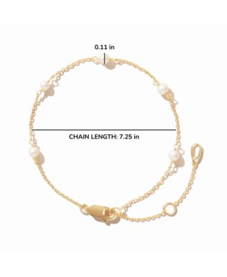 Adelie Pearl Station Bracelet