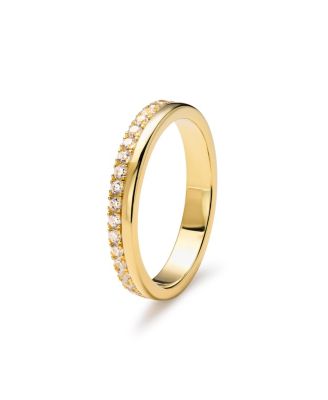 Gold Band Ring - Celine Double