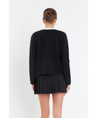 Women's Colorblock Knit Cardigan