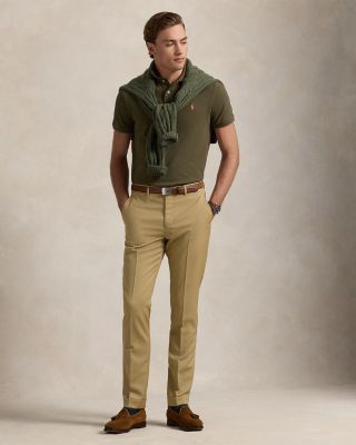 Custom Slim Fit Mesh Polo Shirt