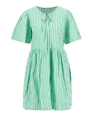 Daison Seersucker Mini Dress