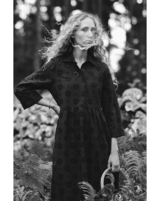 Melissa Eyelet Midi Dress