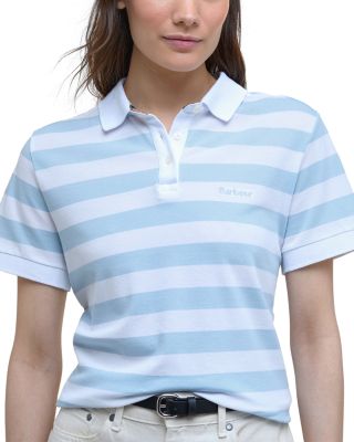 Ashbourne Striped Polo Top