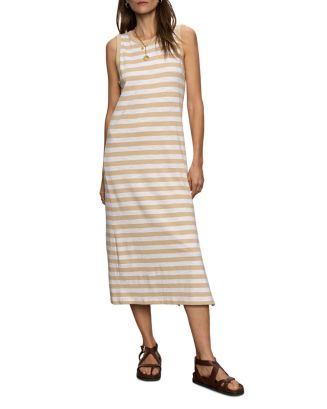All Natural Contrast Trim Maxi Dress