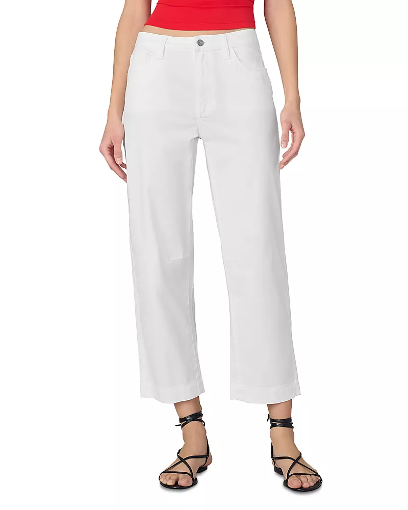 Joe's Jeans The Wilder Relaxed Barrel Leg High Rise Jeans in White