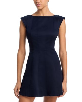 Multi Seam Sateen Mini Dress