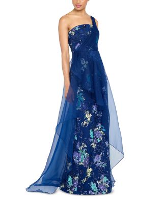 Noemi One Shoulder Sequined Gown