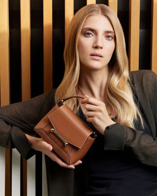 Mosaic Nano Leather Top Handle Bag