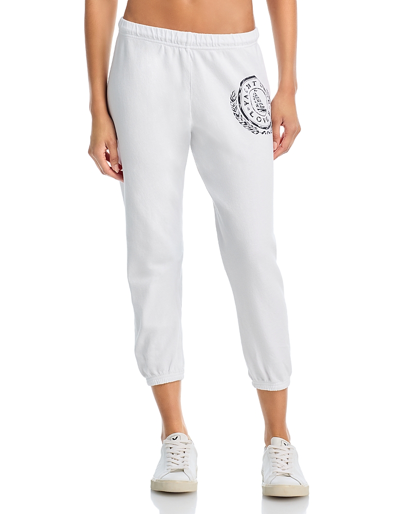 Aqua Avery Yacht Club Sweatpants - Exclusive In White