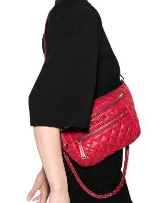 Small Quilted Nylon Crosby Sling Bag