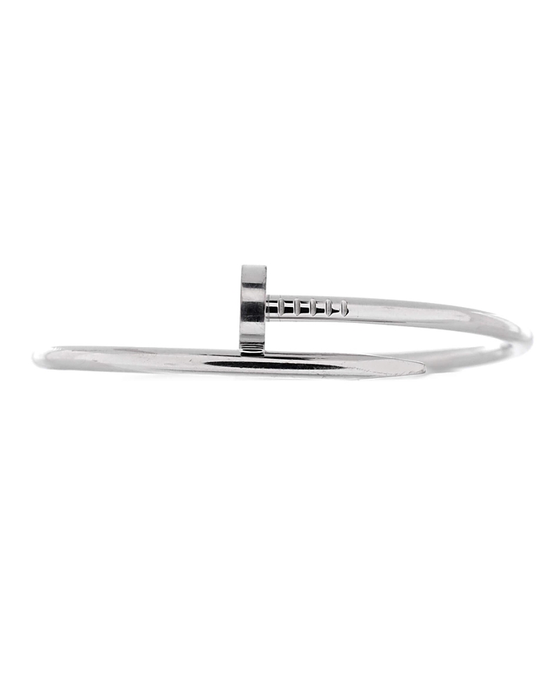Pre-owned Pre-owned Cartier Cartier Classic Juste Un Clou Bracelet 18k White Gold