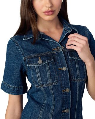 The Denim Trucker Shirt Dress