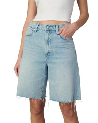 The Ryan High Rise Bermuda Jean Shorts in Gentle