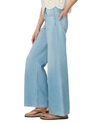 The Lou Lou Low Rise Wide Leg Jeans in Delightful
