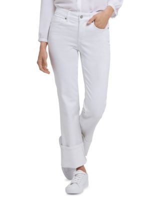 NYDJ - Marilyn Cuffed Straight Leg Jeans in Pink Nectar