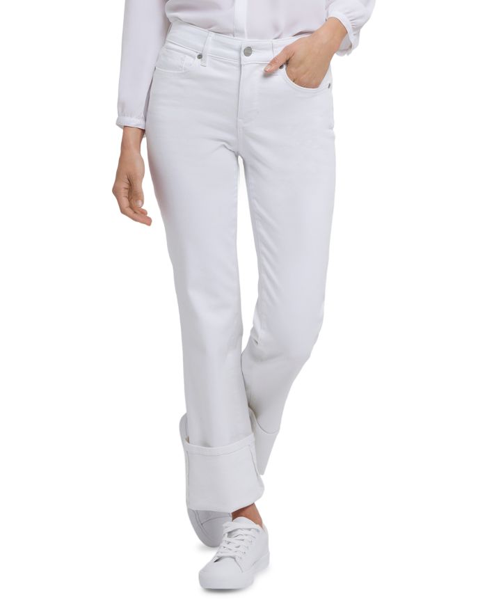 Marilyn Cuffed Straight Leg Jeans Pink Nectar