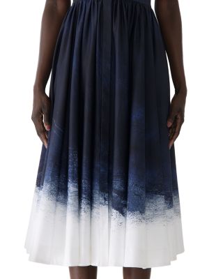 Brushed Canvas Printed Dress