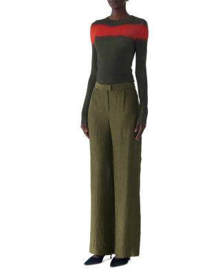 Painted Stripe Long Sleeve Jersey Top