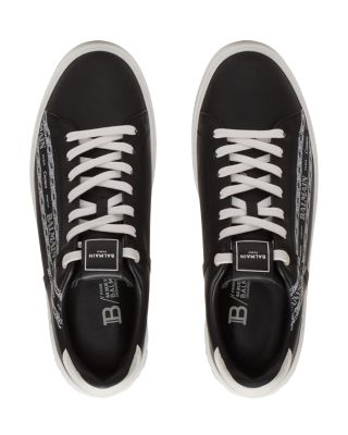 Men's B-Court Chain Logo Lace Up Sneakers