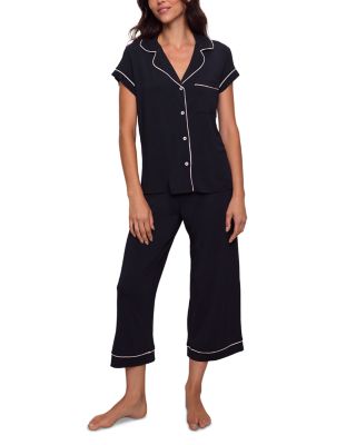 Eberjey Gisele Short Sleeve Crop Pajama Set
