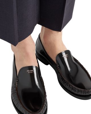  Men's Brushed Leather Loafers