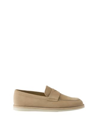 Men's Bleached Suede Loafers