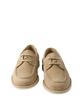 Men's Bleached Suede Boat Shoes