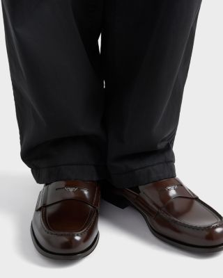 Men's Brushed Leather Loafers